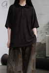 Aviva Jifei Xue oversized short-sleeved POLO shirt SS23-OSSP-Stp
